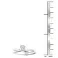 thumbnail image 4 of Imperial 1/20Ct TDW Diamond 10K White Gold Bypass Heart Fashion Ring, 4 of 4