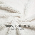 thumbnail image 4 of BEAUTEX Sherpa Throw Blanket Fleece Blanket, Super Soft and Cozy Plaid Plush Blanket (Red, Throw 50" x 60"), 4 of 6
