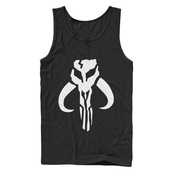 Men's Star Wars: The Empire Strikes Back Mandalorian Skull Logo Tank Top