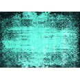 thumbnail image 1 of Ahgly Company Machine Washable Indoor Rectangle Persian Turquoise Blue Bohemian Area Rugs, 8' x 10', 1 of 4