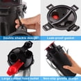 thumbnail image 5 of Cuencos plegables para botellas de agua de viaje para perros, color negro, contenedor de comida para mascotas 2 en 1 con cuencos plegables, cuencos de agua portátiles al aire libre para caminar,, 5 of 5