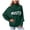 Green, variant on Sweater For Women New Side Button Split Turtleneck Knitted Sweater Solid Color Pullover Long Sleeve Loose Fit Jumper Green M