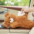 thumbnail image 6 of Bear Hanging Tissue Box Cover, Soft Plush Car Tissue Dispenser with Zipper for Rear Seat & Home, Cute Gift for Friends, 6 of 6