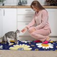 thumbnail image 3 of Pioneer Flower Floral Print Pattern Kitchen Rugs Sets Of 2,Anti Fatigue Kitchen Mat Rugs Non Slip Washable,Decorative Kitchen Floor Mats for Kitchen,Sink,Laundry,17"x30"+17"x47", 3 of 7