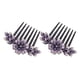 thumbnail image 3 of 2 peinetas con flores de diamantes de imitación para el pelo, decoración para moños, accesorios para el cabello para mujer, 3 of 7