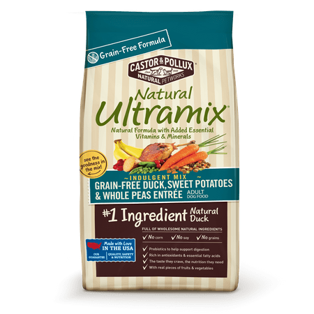 Castor & Pollux Natural Ultramix Grain-Free Duck, Sweet Potatoes & Whole Peas Entree Dry Dog Food, 5.5