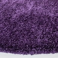 thumbnail image 3 of SAFAVIEH Milan Harlow Solid Plush Shag Area Rug, Purple, 7' x 7' Round, 3 of 12