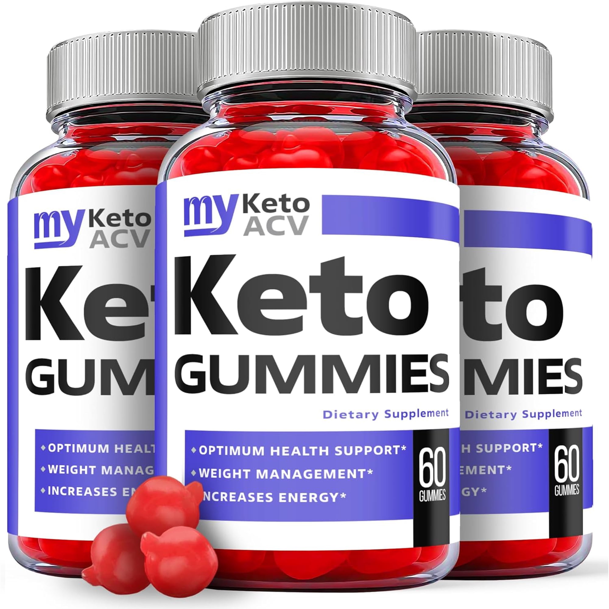 (3 Pack) My Keto ACV Gummies - Apple Cider Vinegar Supplement for Weight Loss - Energy & Focus Boosting Dietary Supplements for Weight Management & Metabolism - Fat Burn - 180 Gummies