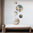 thumbnail image 3 of Designart "Tranquil Waters with Marbled Elegance III" Abstract Marble Metal Wall Art Set of 5 Piece, 3 of 5