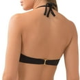 thumbnail image 3 of Women's Smart and Sexy SA1001 Swim Secret The Getaway Halter Bikini Swim Top (Black Hue 34B), 3 of 6