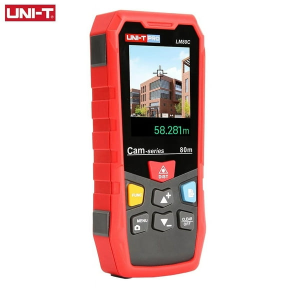 UNI-T LM120C Camera Type Laser Distance Meter IP65 Waterproof/Dustproof High-Precision Multi-Function Range Finder