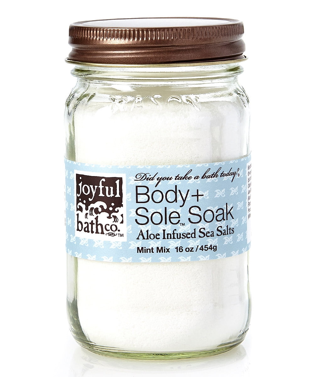 Joyful Bath Co Body & Sole Soak Sea Salts, Mint, 16 Oz
