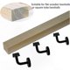 thumbnail image 5 of 6-Pack Durable Steel Stair Railing Brackets, 60x60mm Flat Rail Supports for Stair Handrails, 5 of 5