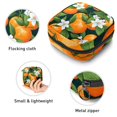 thumbnail image 3 of Tangerine Sanitary Napkin Bag Pad Bag Small Canvas Pouch Sanitary Napkin Receptacle Bags 4.7x6.6x6.6 in - Velvet, Sponge, 3 of 6