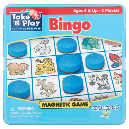 Play Monster Take 'N' Play Bingo Anywhere Magnetic Game Ages 4 & Up