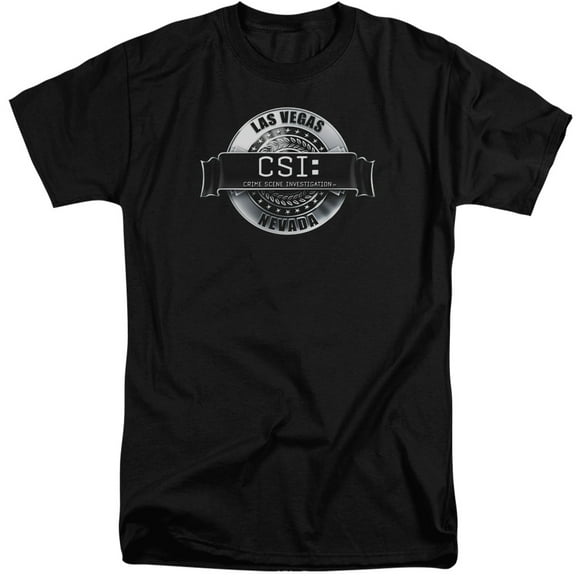 Csi Rendered Logo Adult Tall T-Shirt Black