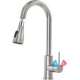 thumbnail image 1 of Llaves para Fregadero de Cocina, Grifo de Cocina Extraíble, Llave de Agua para Tarja, Monomando para Fregadero, con Modelos Calientes y Fríos, Mezcladora para Cocina,Plata, 1 of 5