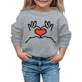 thumbnail image 1 of Sweat à Capuche pour Enfants Imprimé Cœur Mode Automne et Hiver Saint-Valentin Couverture Confortable, 1 of 4