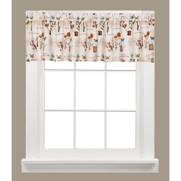 Le Jardin kitchen curtain valance