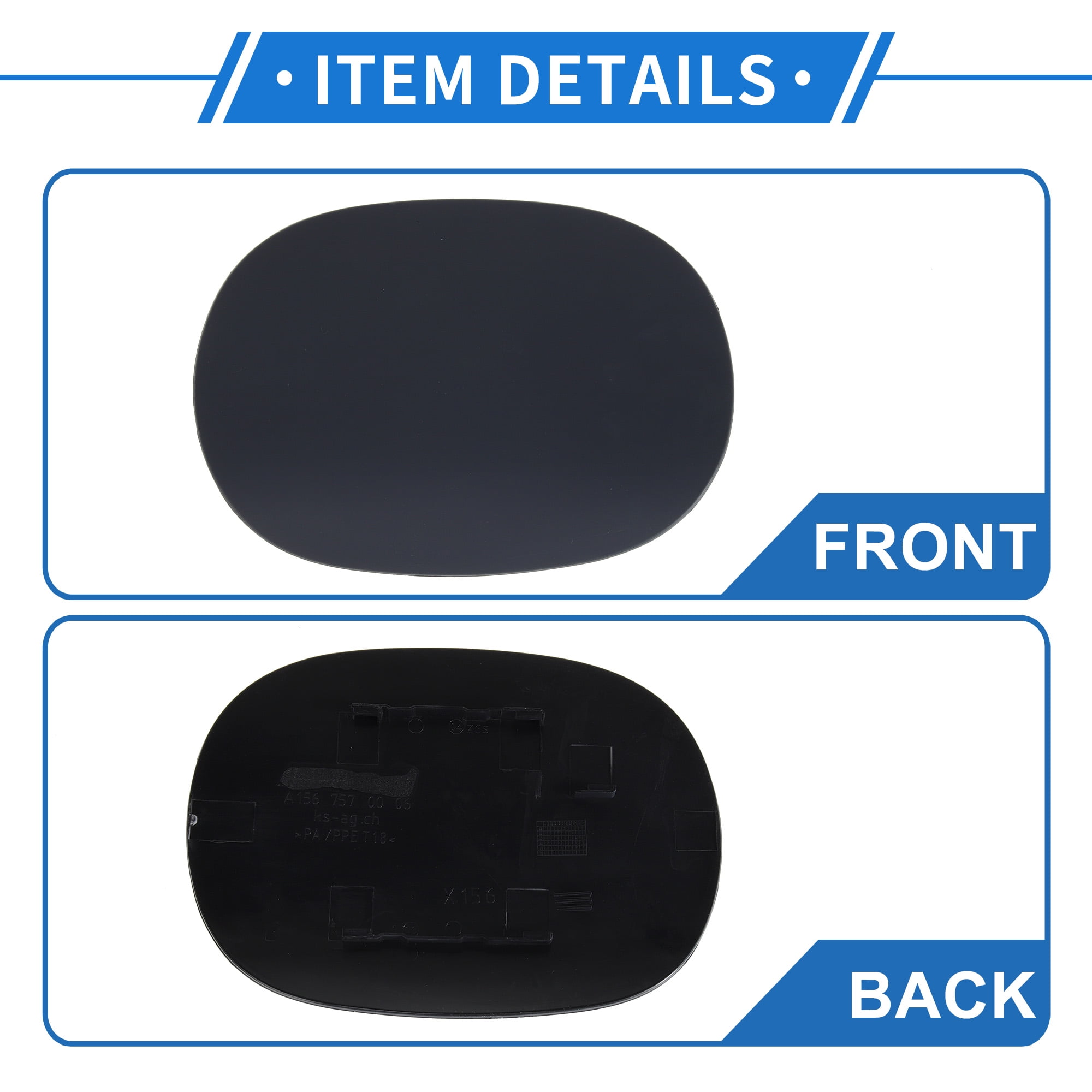 Unique Bargains Fuel Tank Door Cap for Mercedes-benz W156 2015-2020 Fuel Filler Flap Cover