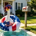 thumbnail image 3 of Independent Day Decor White Goose Ornament Bundle, Stylish Holiday Costume Accessories Paired With Sculptural Decor, Weatherproof Outdoor Decorative Set for Patio Spaces, Garden Layout, P, 3 of 5