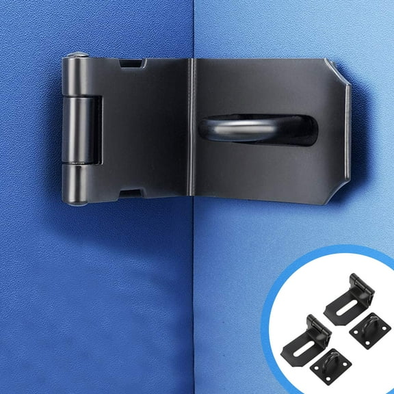 STRANDCHIC Stainless Steel Hasp Lock Easy Install Furniture Door Padlock Latch 2Pcs