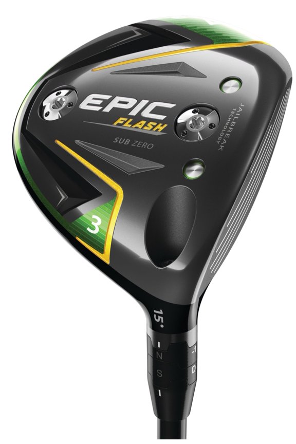 Pre-Owned Callaway Epic Flash Sub Zero 15* 3 Wood XS Fujikura ATMOS Blue Tour Spec 7 VG