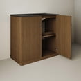 thumbnail image 5 of Lafayette 36" Freestanding Bathroom Vanity in Brown Oak with Matte Black, 3-Hole Widespread Sink Top, 5 of 5