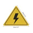 thumbnail image 2 of Unique Bargains Triangle Electrical Shock Risk Warning Sign Self Adhesive Yellow 50mmx40mm Pack of 10, 2 of 5