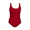 thumbnail image 1 of Traje de Baño Ocean Pacific para Mujer Completo con Textura, Escote Redondo, Tirante Ancho Rojo Talla CH, 1 of 4