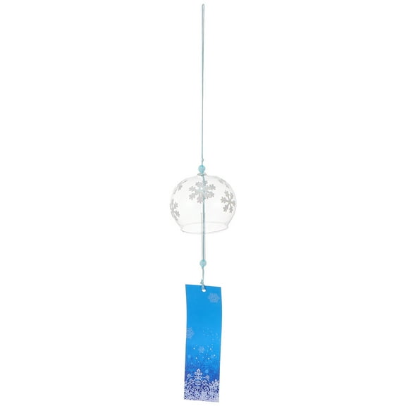 Glass Wind Chime with Melodious Melody for Home Decor Office Shop Adornment White 1Pc