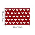 thumbnail image 3 of asddcavvf Valentine's Day Car & Table Mats Festive Table With Heat Linen Print for Parties Ideal for Home & Restaurant Use for Lovers B Kitchen Table round Set for 4, 3 of 4