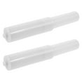 thumbnail image 1 of 2pcs Spring Loaded Toilet Paper Holder Replacement Rod Retractable Paper Roller Easy To Install Plastic Tissue Roll Holder Roller For Bathroom, 1 of 7