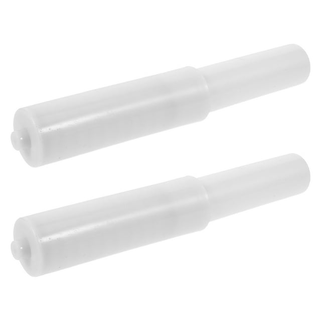2pcs Spring Loaded Toilet Paper Holder Replacement Rod Retractable Paper Roller Easy To Install Plastic Tissue Roll Holder Roller For Bathroom