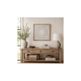 thumbnail image 2 of DecMode White Wooden Intricately Carved Mandala Floral Wall Decor, 2 of 10
