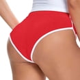 thumbnail image 2 of Tittly Yoga Pants Womens Shorts Fashion Pants Sports Elastic Women Shorts Shorts Yoga Stretch Summer Pants High Waisted Shorts Running Shorts Red XL, 2 of 4