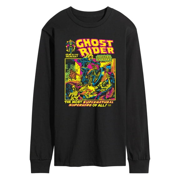 Marvel Ghost Rider - Comic Book - Men's Long Sleeve Graphic T-Shirt