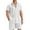 White, variant on COOFANDY Men's White Linen Suits Sets Beach Wear Clothes Short Sets Outfits 2 Piece