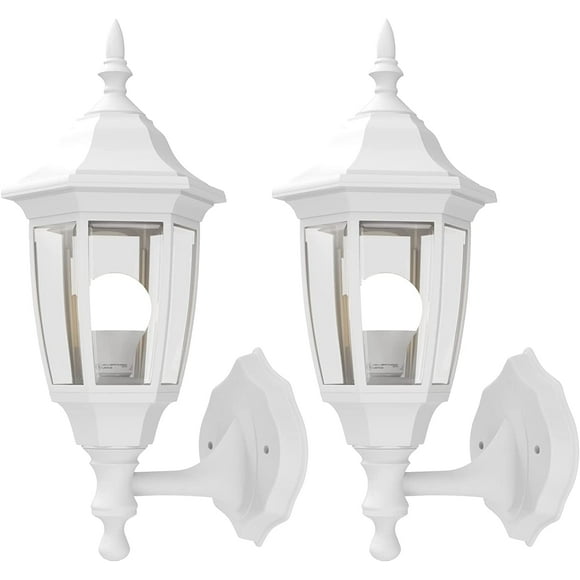 EMART Outdoor Porch Light, Exterior Wall Mount Lantern Fixtures, Anti-Corrosion Waterproof Plastic Material, E26 Socket Lamp for House, Garage,