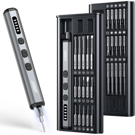 JOREST 25-IN-1 Precision Screwdriver Set, Mini Repair Tool Kit with Torx for Macbook, Computer, Laptop, iPhone, PS5, Xbox, Switch, Glasses, Watch, Ring Doorbell, Electronic, Small Gift Gadget for Men