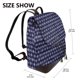 thumbnail image 2 of Fotbe Purple and Blue Squares Mochila Bolso con Estampado para Mujer, Mochila Antirrobo de Nylon Impermeable, Bolsa Ligera de Hombro, 2 of 4