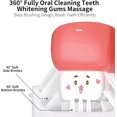 thumbnail image 3 of Cepillo de dientes infantil en forma de U (con estuche), cepillo de dientes infantil en forma de U, limpieza bucal 360° y blanqueamiento dental - Rosa, 3 of 5