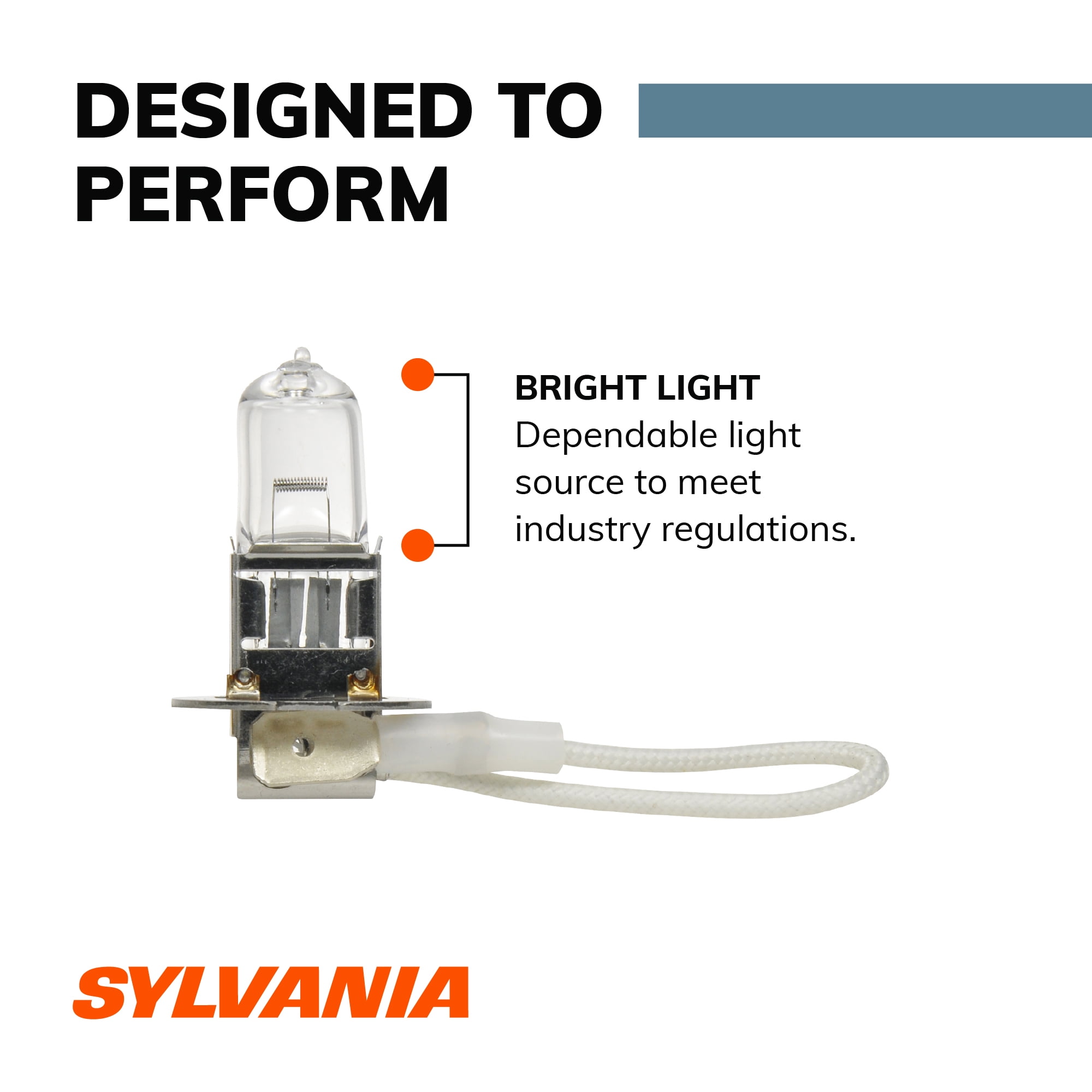 Sylvania H3 Basic Fog Bulb, 1 Pack, Compatible with Multiple