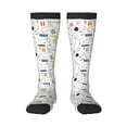 thumbnail image 2 of Picia Women Crew Soft Moisture-wicking Socks Easter Rabbit Pattern Design Cotton Socks, One Size fit All, 2 of 9