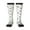 2 Black-1, variant on Easter Rabbit print thigh-high socks, crafted for both men and women with a stretchy, high-opaque design perfect for daily wear