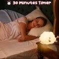 thumbnail image 4 of Baby Night Light, Lamb Children's Night Light USB Rechargeable Silicone Bedside Lamp with Timer Function Kawaii Silicone Baby Night Lamp for Baby Nurs, 4 of 5