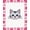 White, Pattern 1, variant on ODIKA 2'x3' Machine Washable Non-Slip Area Rug, Adorable Feline Punch Beginner With Tufted Needlework High Traffic Rug, White, 682172