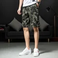 thumbnail image 3 of Pantalones cortos cargo para hombre, bermudas largas de camuflaje color caqui, pantalones cortos para hombre, pantalones cortos de camuflaje de lujo, ropa popular ancha, Hevy Whate Homme, 3 of 5