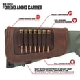 thumbnail image 3 of Allen Company New Castle Leather Buttstock Shell Holder Rifle Ammo Carrier, Holds 7 Cartridges, Brown, 3 of 10