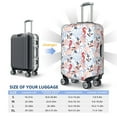 thumbnail image 4 of Pofeuu Sea Horse And Corals Print Luggage Suitcase Cover Protector Luggage Washable Covers Aesthetic for 18/24/28/32 inch Luggage（No luggage included）-Large, 4 of 7